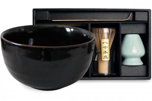 Ensemble pour thé matcha Uzu 4 pièces Ensemble pour thé matcha Uzu 4 pièces